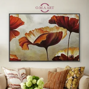 Grandes fleurs rouges- Grandes fleurs rouges-