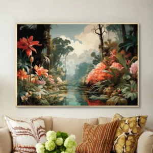 Jardin tropical enchanté
