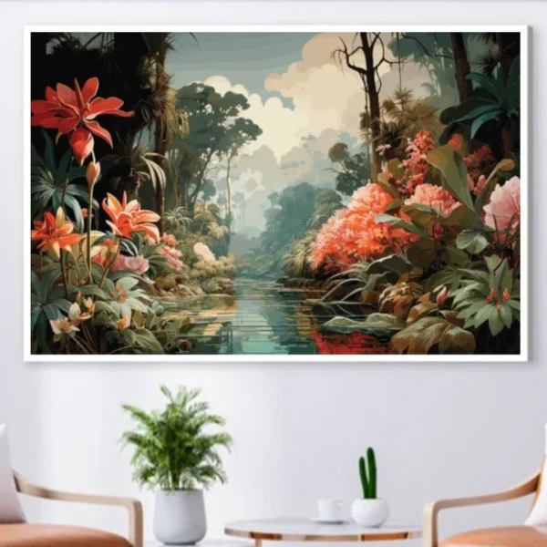 Jardin tropical enchanté--