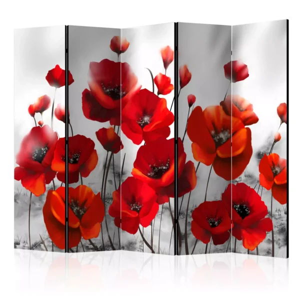 Paravent intérieur Coquelicots sous la lune