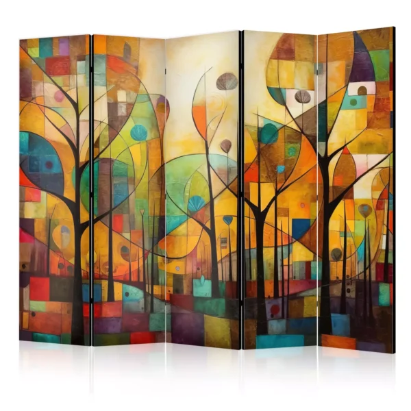 Paravent intérieur Forêt colorée