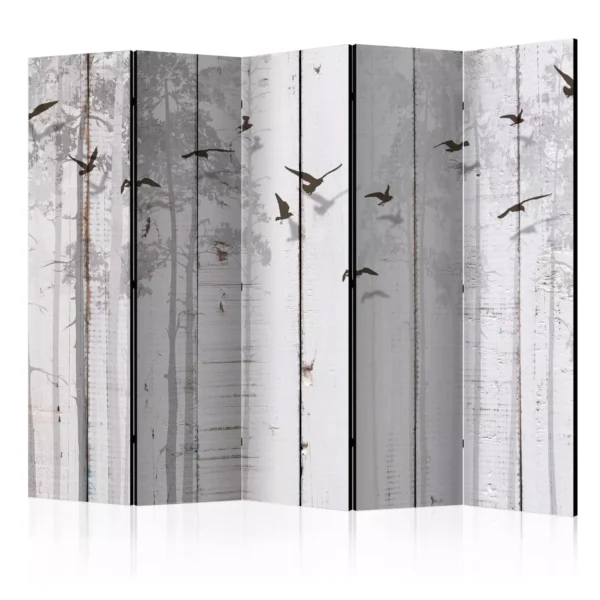Paravent intérieur Oiseaux sur les planches