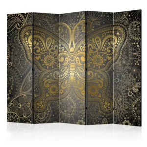 Paravent intérieur Papillon doré
