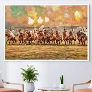 Tableau artistique marocain – Cavaliers Tableau artistique marocain – Cavaliers
