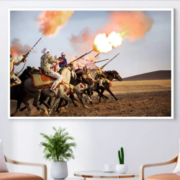 Tableau décoratif marocain – Scène