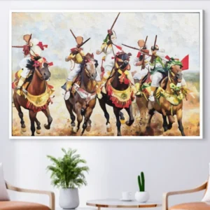 Tableau marocain traditionnel – Fantasia Tableau marocain traditionnel – Fantasia