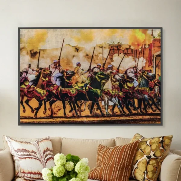 Tableau marocain – Cavaliers