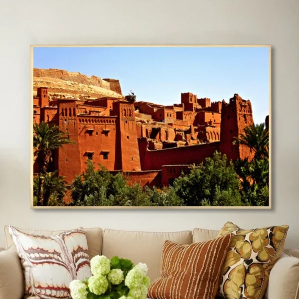 Tableau marocain – Kasbah authentique sous le soleil