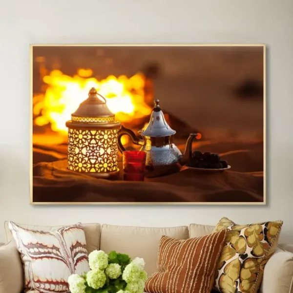 Tableau oriental chaleureux