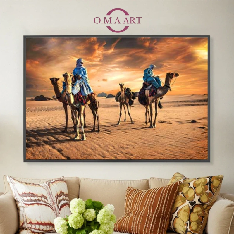 Tableau oriental – Paysage désert 2 Tableau oriental – Paysage désert 01