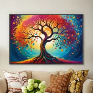 arbre coloré et lumineux--