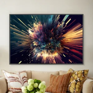 explosion lumineuse en profondeur-