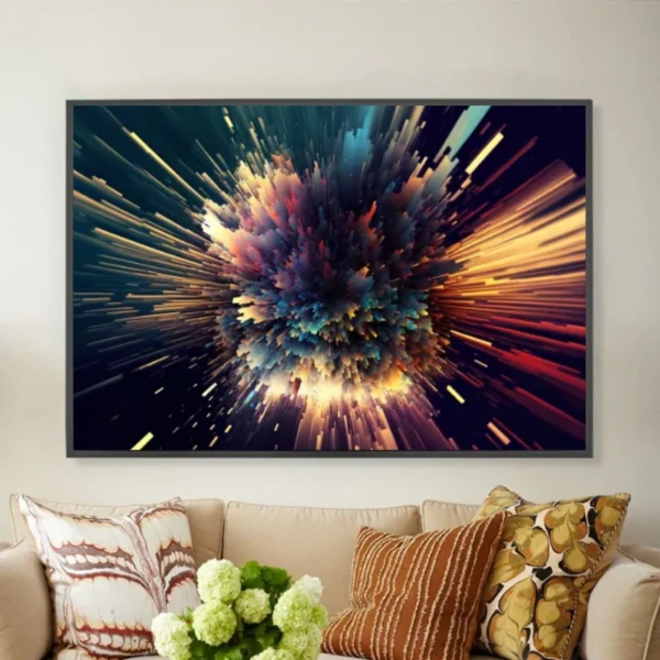 explosion lumineuse en profondeur-